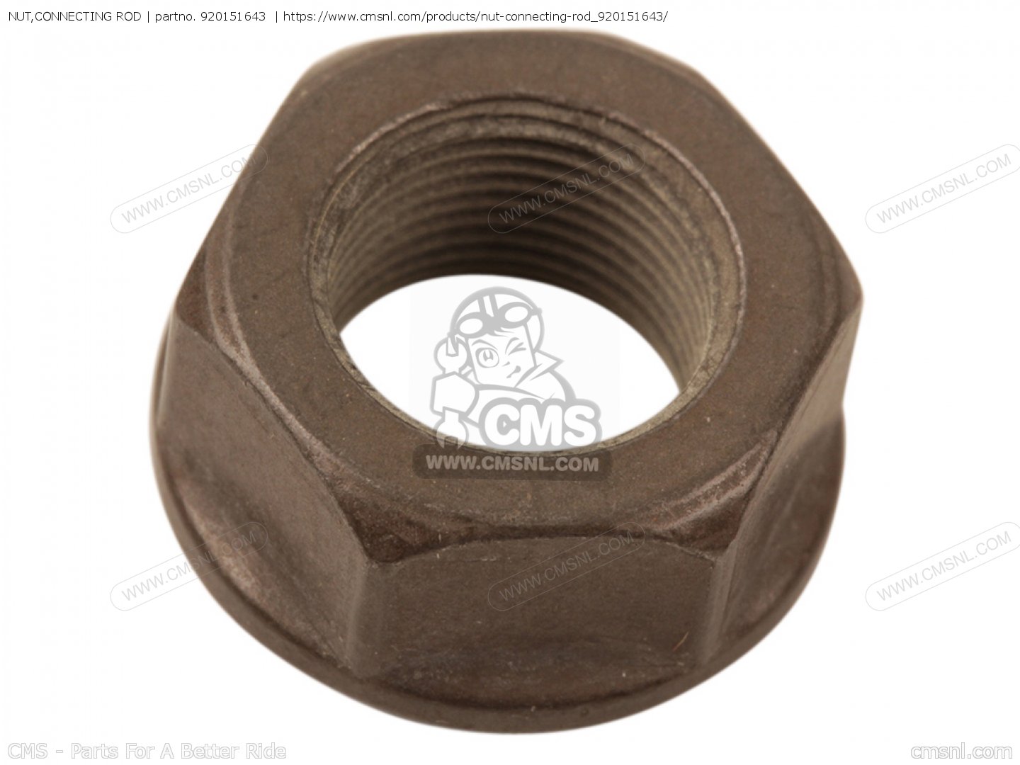 920151643 Nut,connecting Rod Kawasaki buy the 920151643 at CMSNL