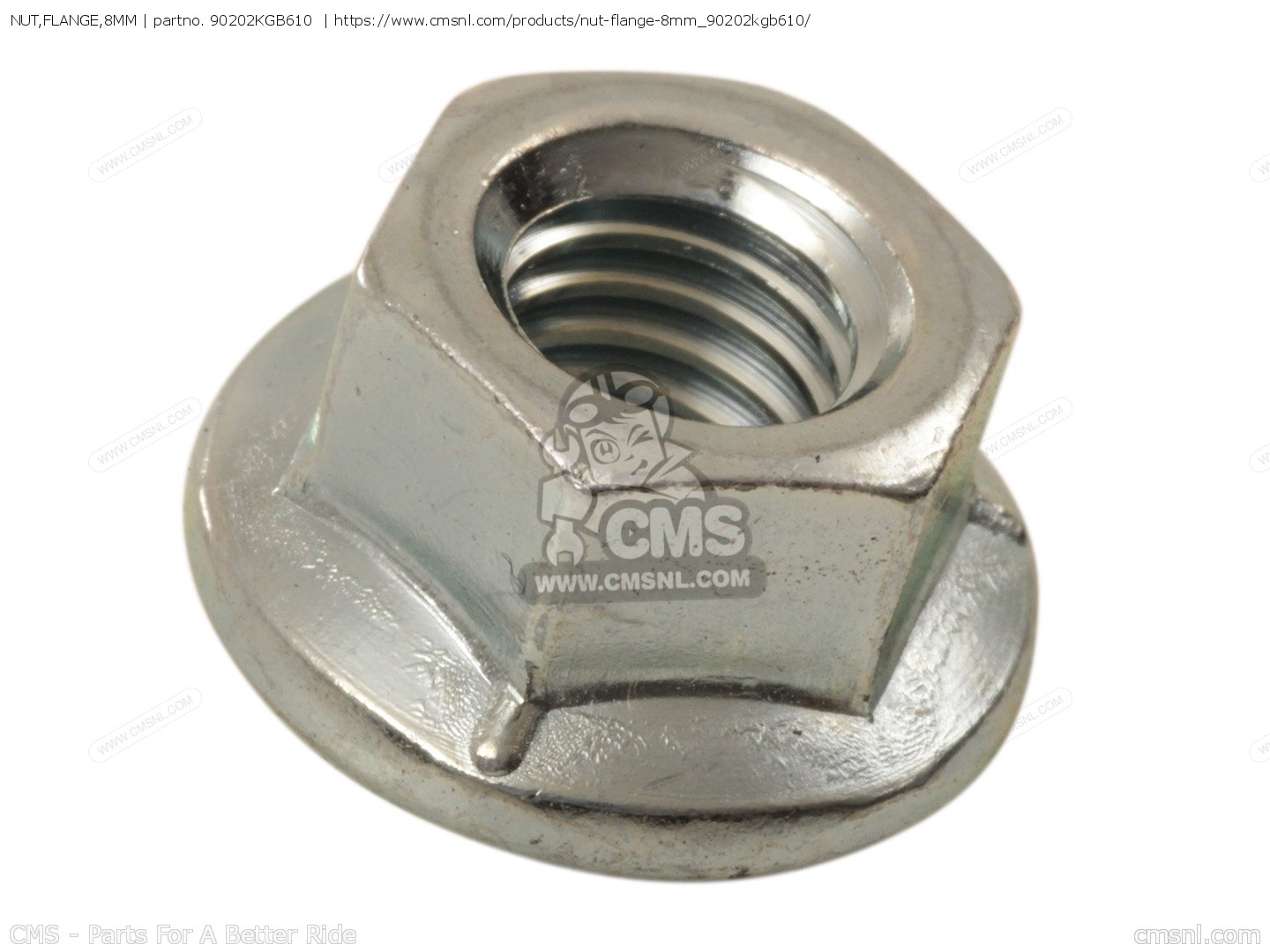 Strut Bolt Nut- Cap - 6mm 90201-415-000 - OEM Honda Flange Nuts