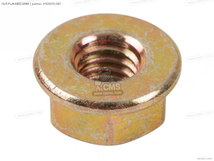 Nut, Flanged, 6mm photo