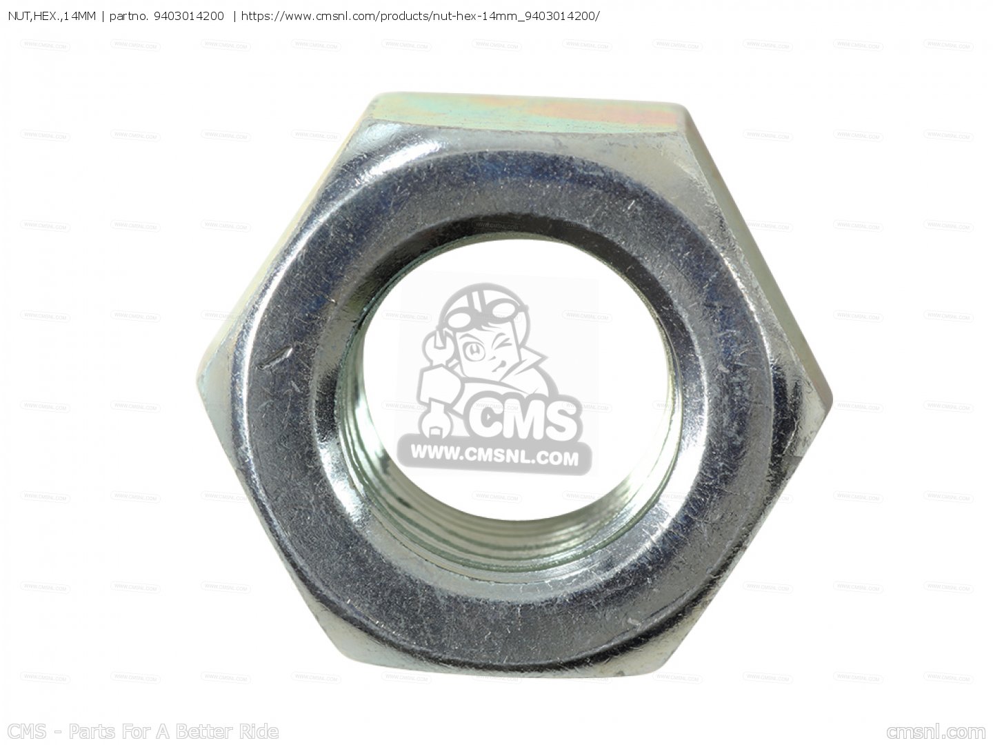 9403014200 Nut,hex.,14mm Honda buy the 9403014200 at CMSNL