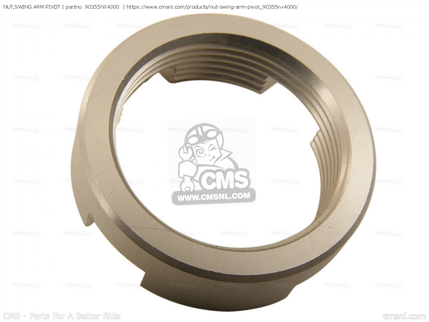 NUT,SWING ARM PIVOT for RS125R 1995 HRC order at CMSNL