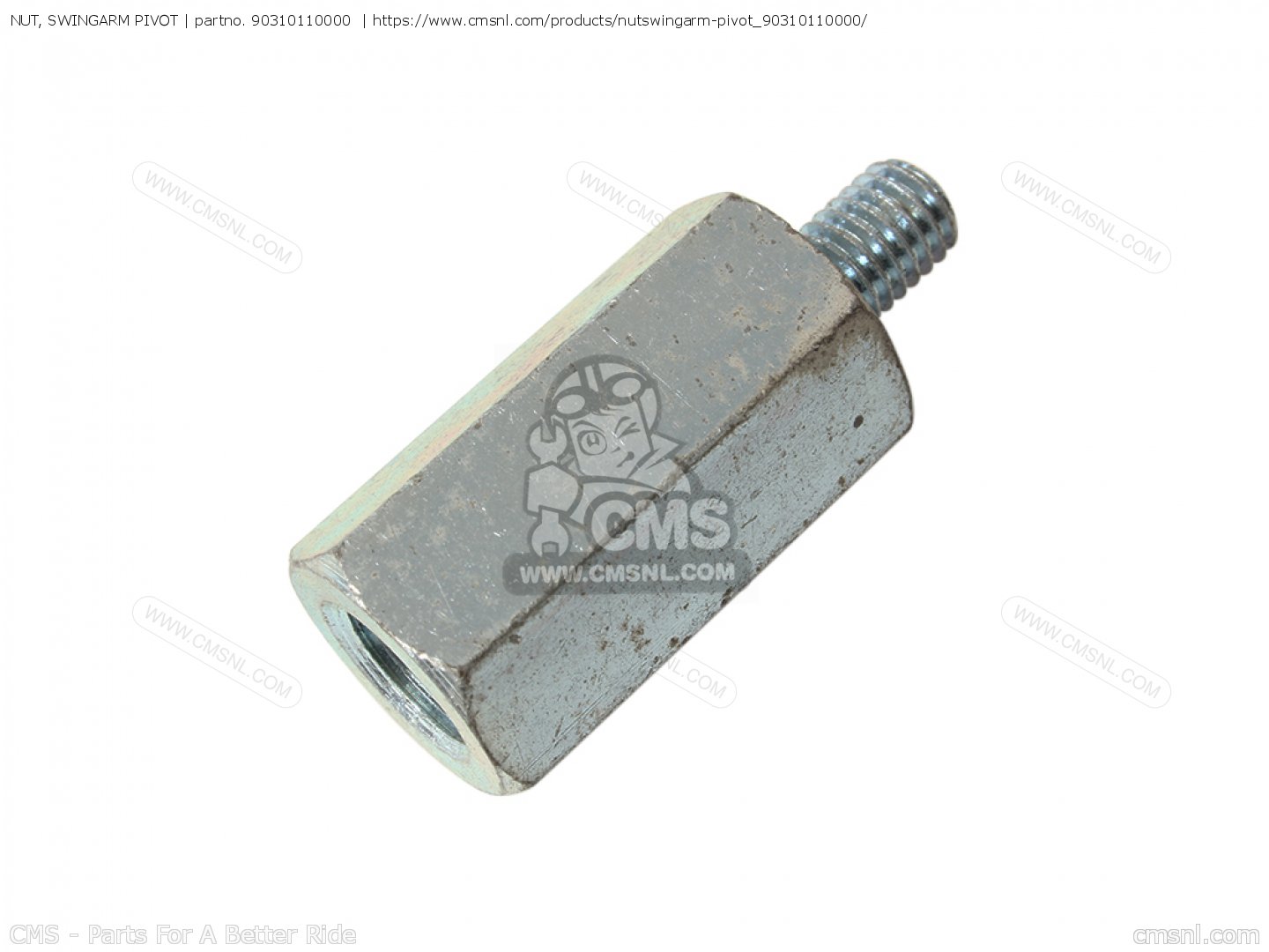 90310110000 Nut, Swingarm Pivot Honda buy the 90310110000 at CMSNL