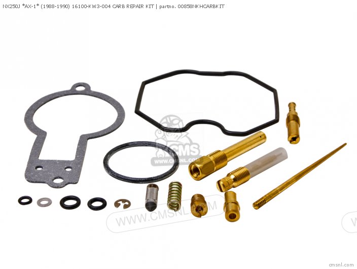 Honda NX250J *AX-1* (1988-1990) 16100-KW3-004 CARB REPAIR KIT 00858NKHCARBKIT