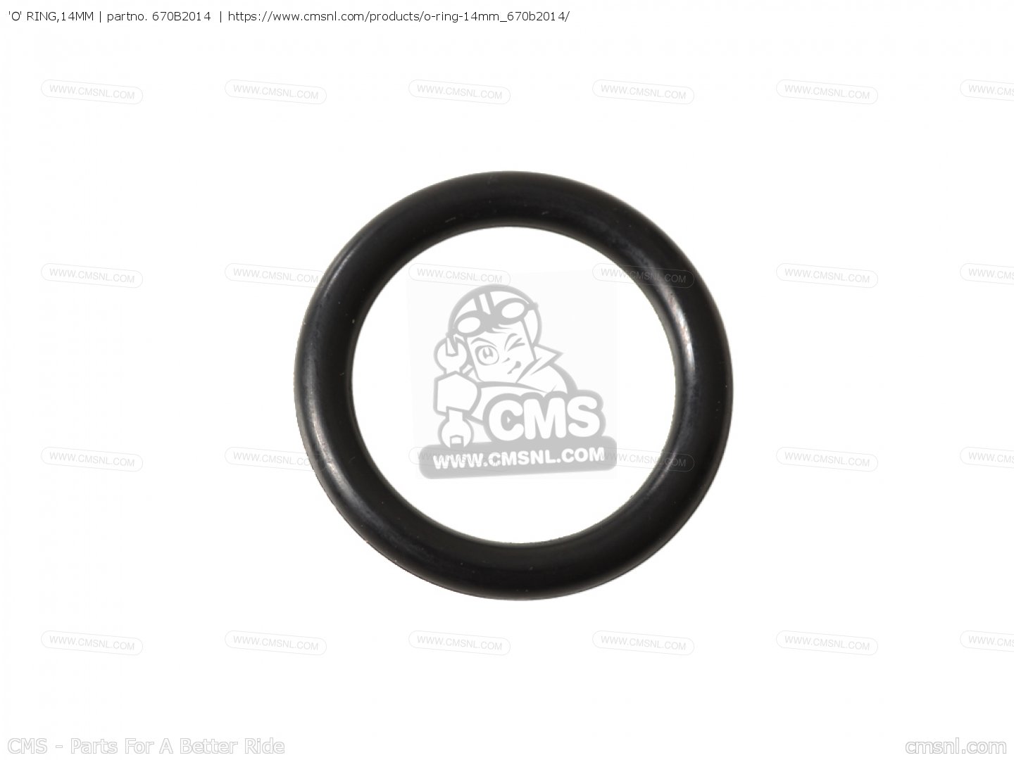 670B2014: O Ring,14mm Kawasaki - buy the 670B2014 at CMSNL