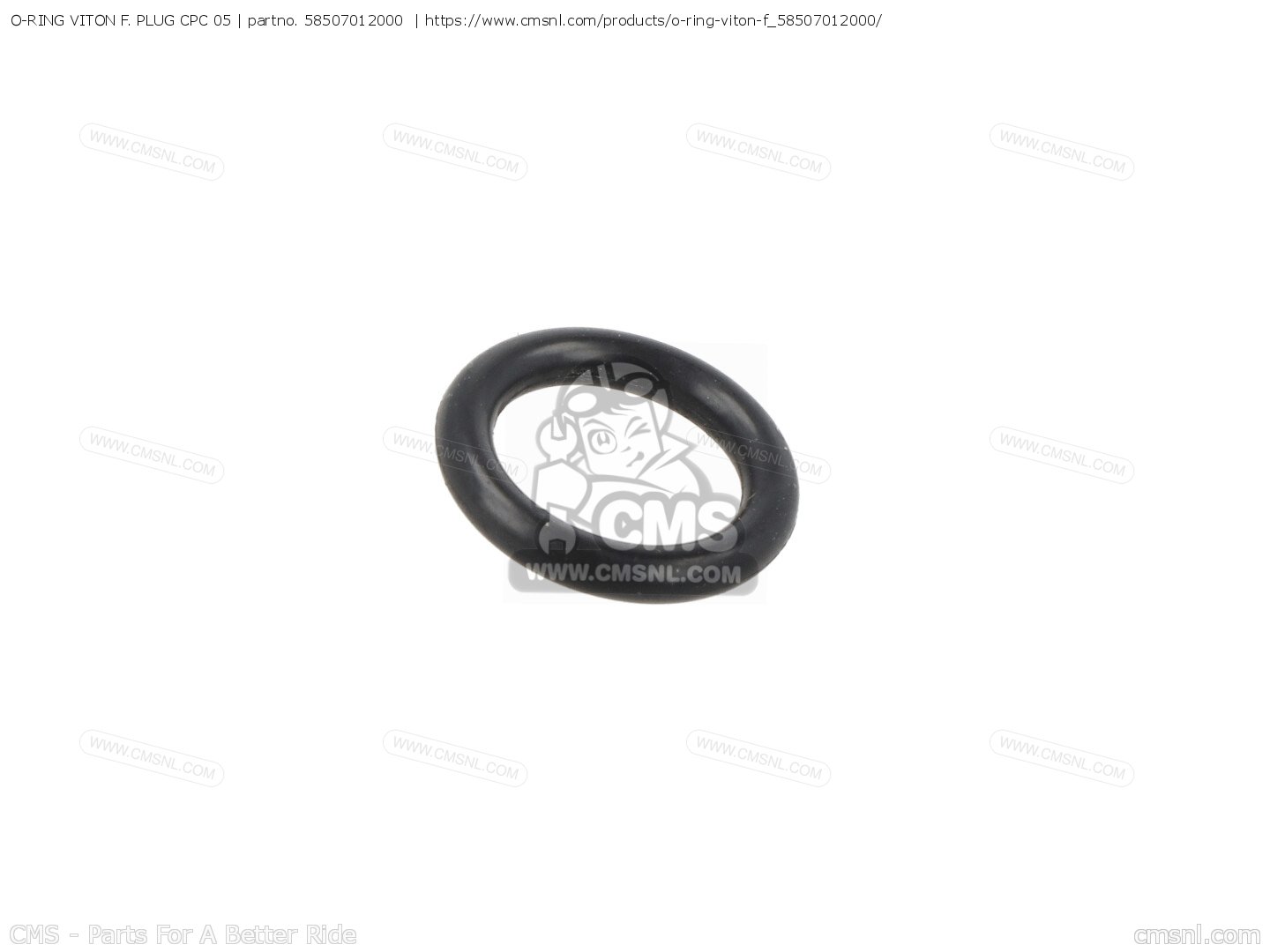 O-RING VITON F. PLUG CPC 05 for 990 SUPERDUKE BLACK Japan