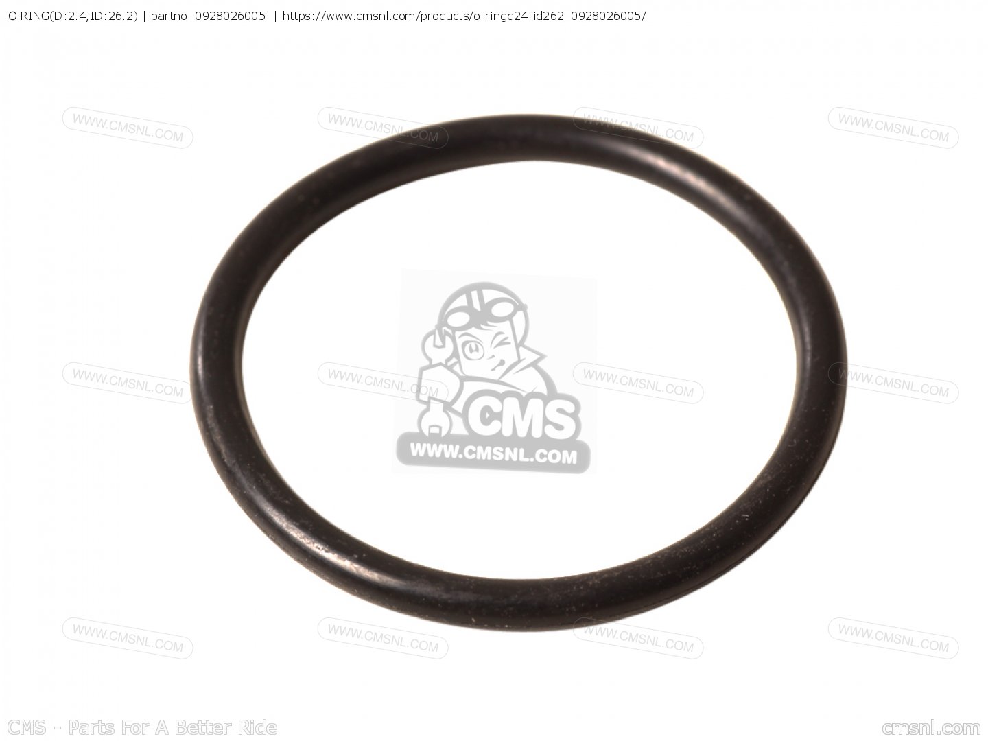 0928026005: O Ring(d:2.4,id:26.2) Suzuki - buy the 09280-26005 at CMSNL