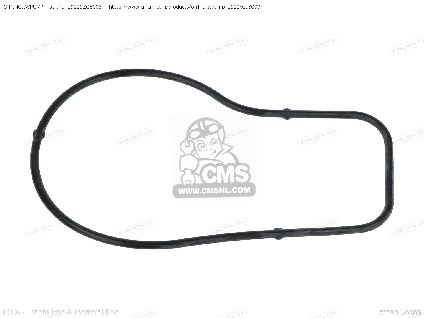 19229ZG8003 Oring,w/pump Honda buy the 19229ZG8003 at CMSNL