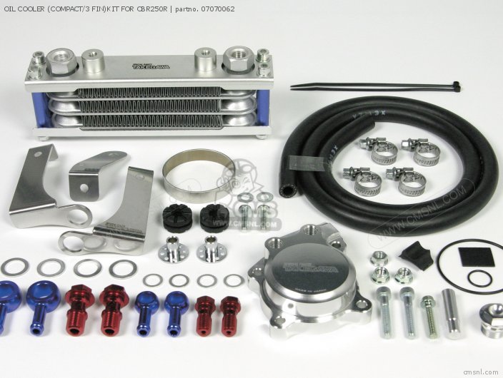 Takegawa OIL COOLER (COMPACT/3 FIN)KIT FOR CBR250R 07070062