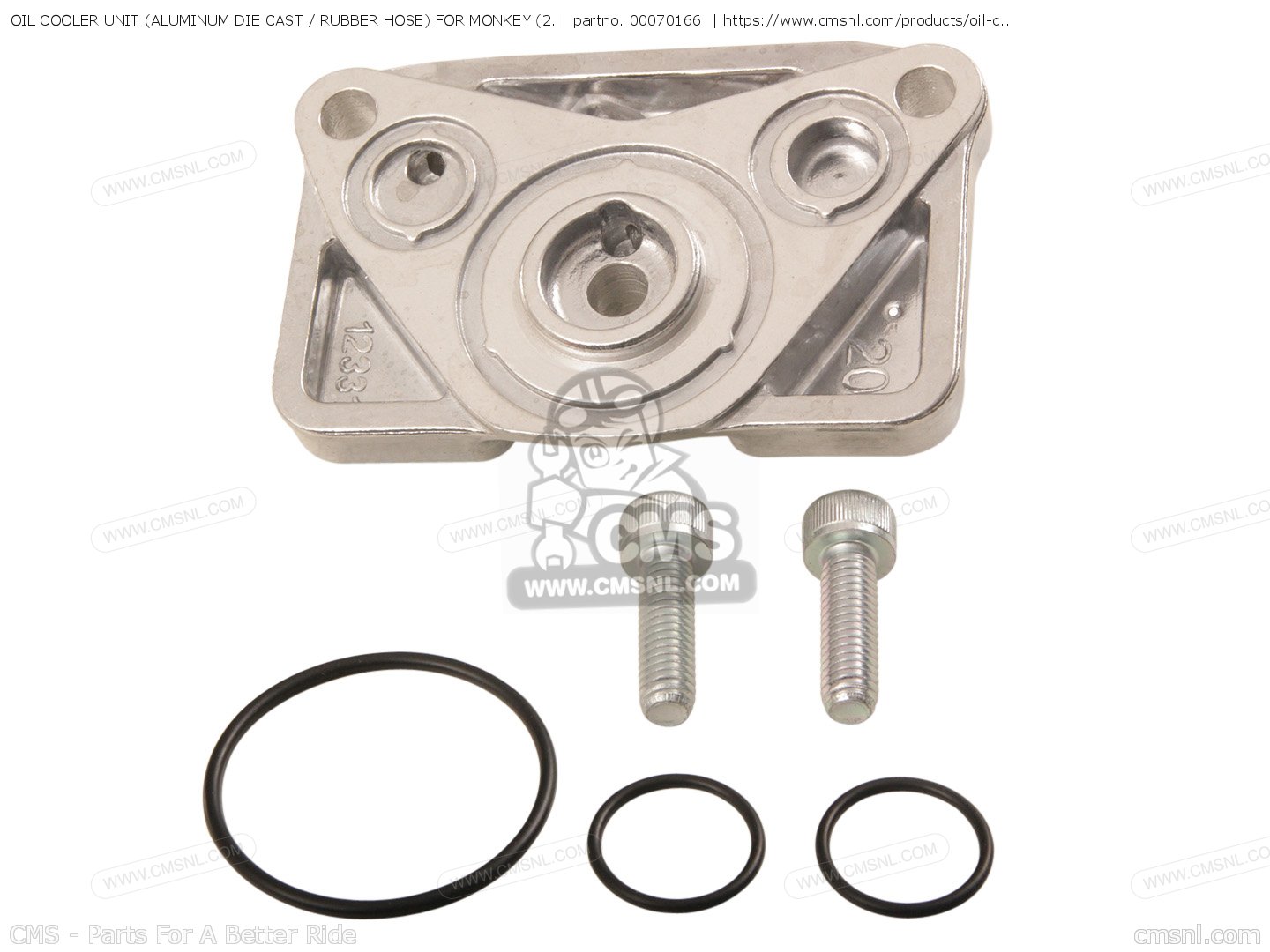 00070166 Oil Cooler Unit (aluminum Die Cast / Rubber Hose) For Monkey (2. Takegawa buy the 00