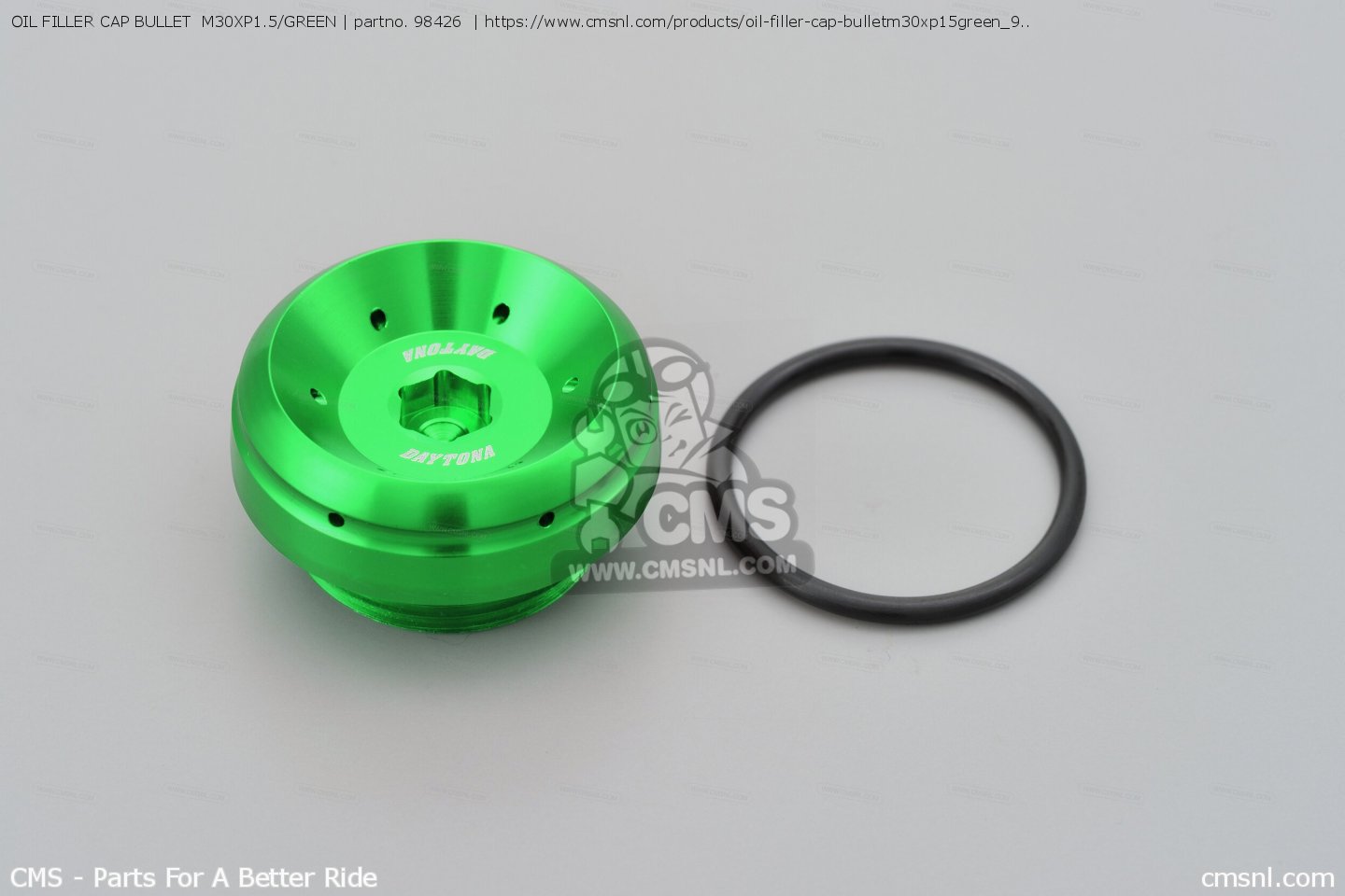 98426 Oil Filler Cap Bullet M30xp1.5/green Daytona buy the 98426 at