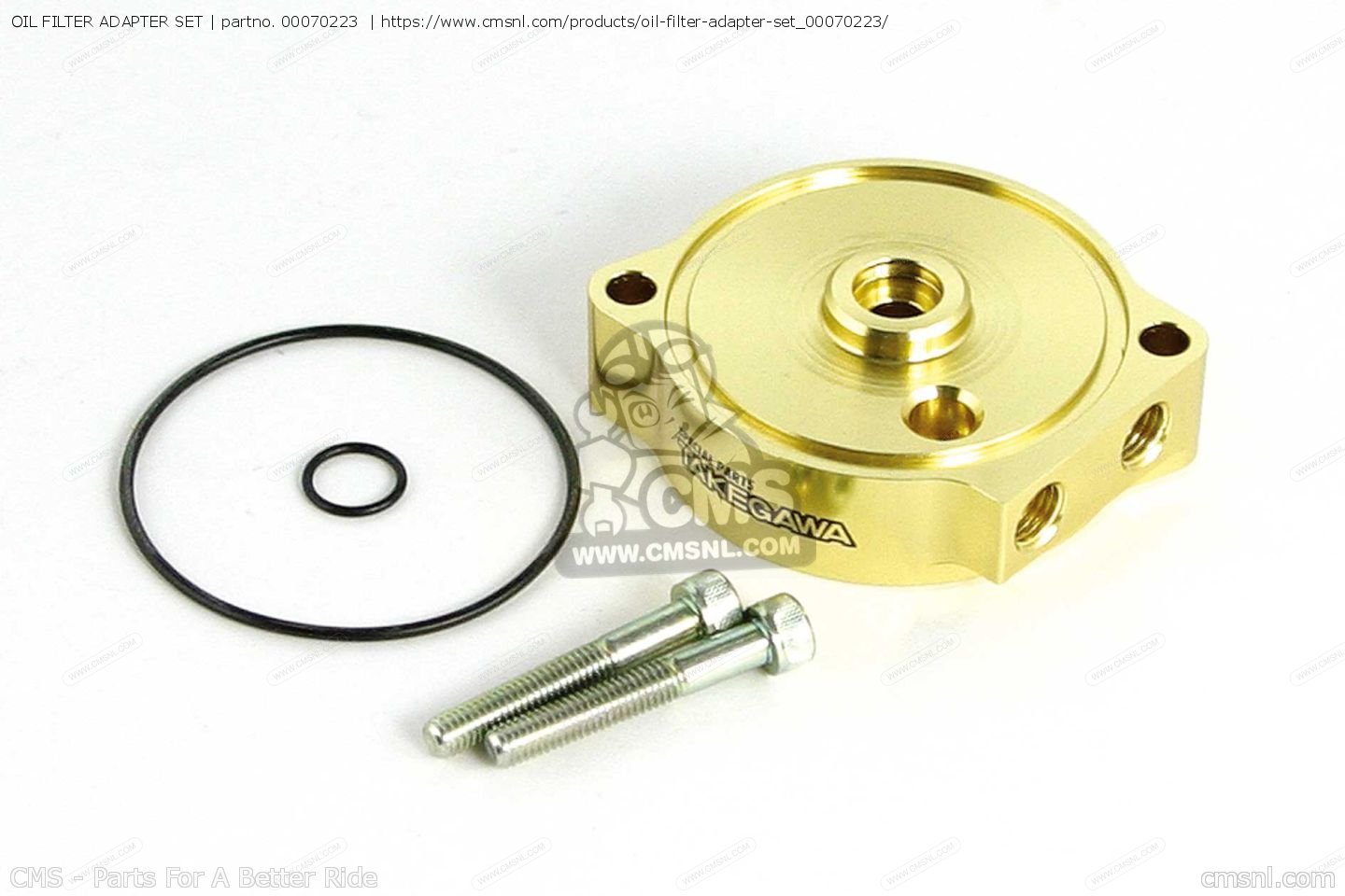 00070223: OIL FILTER ADAPTER SET Takegawa - buy the 00-07-0223 at CMSNL
