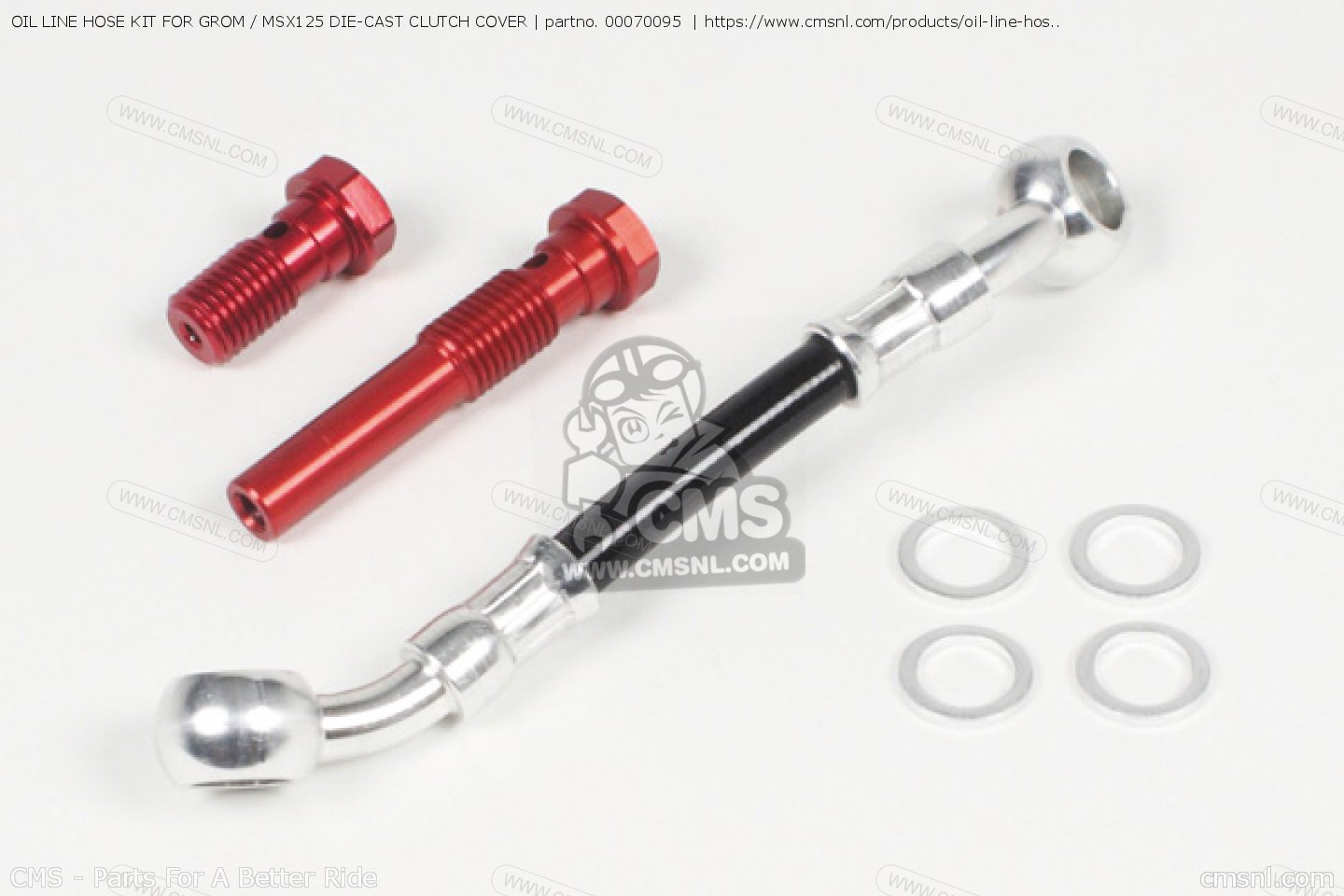00070095 Oil Line Hose Kit For Grom / Msx125 Diecast Clutch Cover