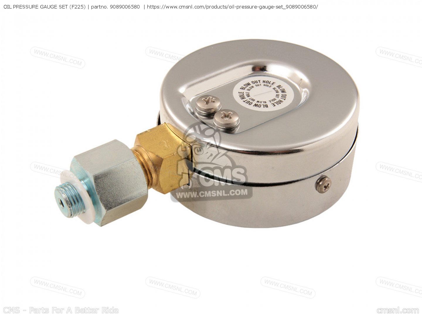 9089006580 Oil Pressure Gauge Set (f225) Yamaha buy the 9089006580