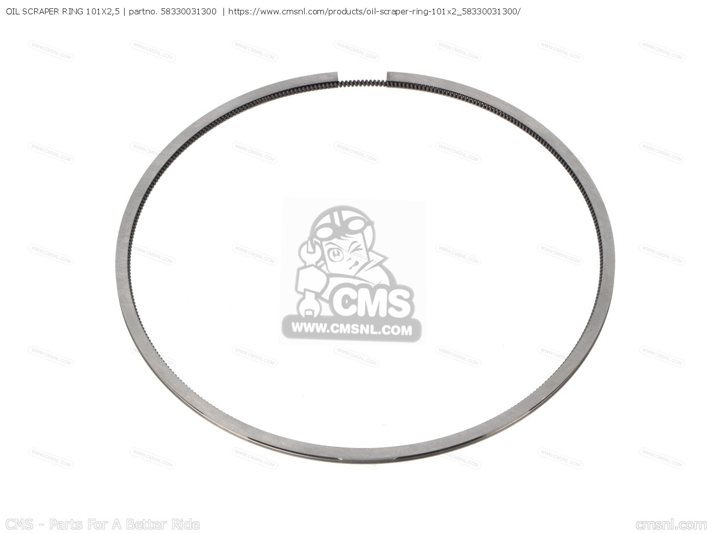 Scraper Oil Rin OIL SCRAPER RING 101X2,5 for KTM - order at CMSNL