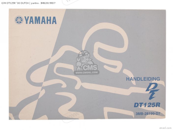 Yamaha O/M DT125R 00 DUTCH 3MB28199D7