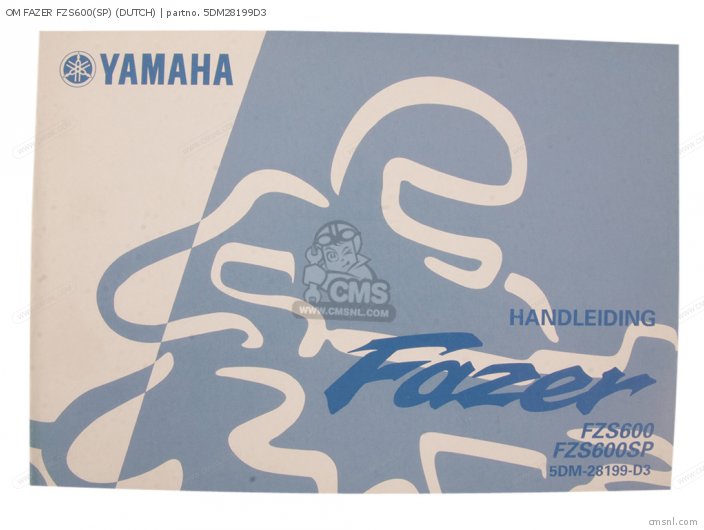 Yamaha OM FAZER FZS600(SP) (DUTCH) 5DM28199D3