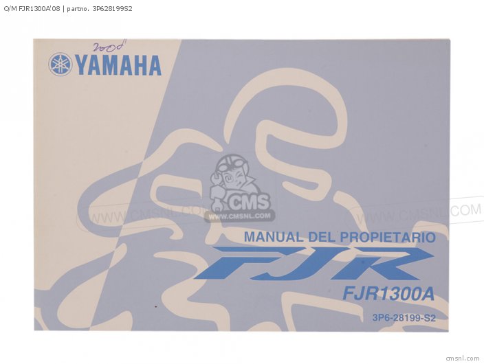 Yamaha O/M FJR1300A'08 3P628199S2