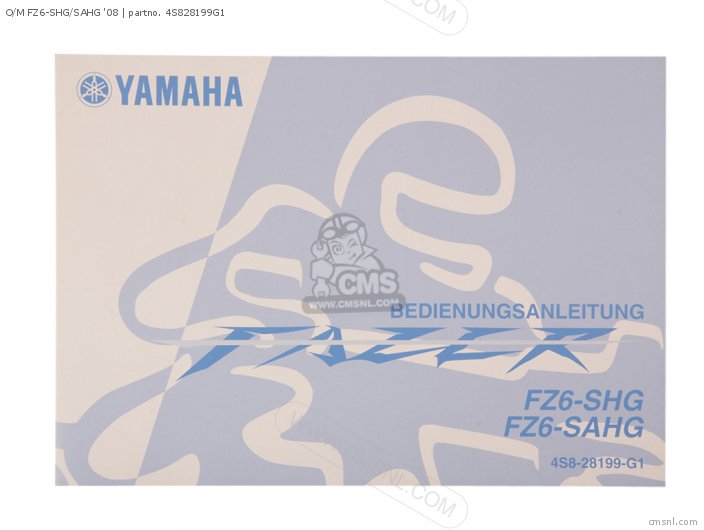 Yamaha O/M FZ6-SHG/SAHG '08 4S828199G1