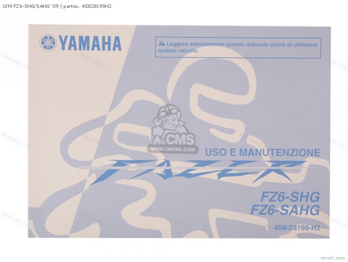 Yamaha O/M FZ6-SHG/SAHG '09 4S828199H2
