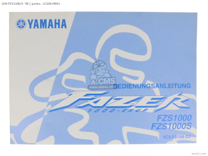 Yamaha O/M FZS1000/S 05 1C228199G1