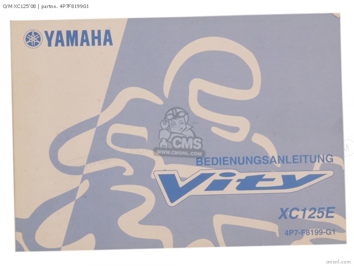 Yamaha O/M XC125'08 4P7F8199G1