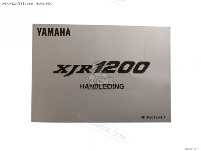 Yamaha OM XJR1200'96 4PU28199D1