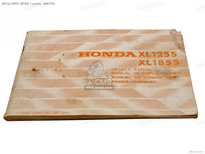 Honda OM XL125SZ (EFGS) 3643701