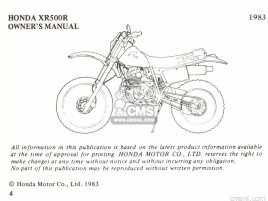 OM XR500R OM XR500R