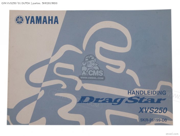 Yamaha O/M XVS250 01 DUTCH 5KR28199D0