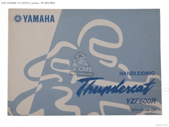 Yamaha O/M YZF600R 01 DUTCH 4TV28199D5