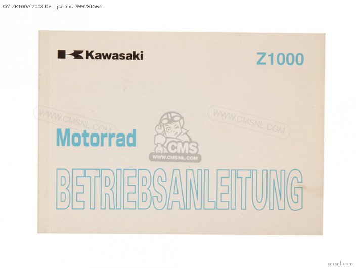 Kawasaki OM ZRT00A 2003 DE 999231564