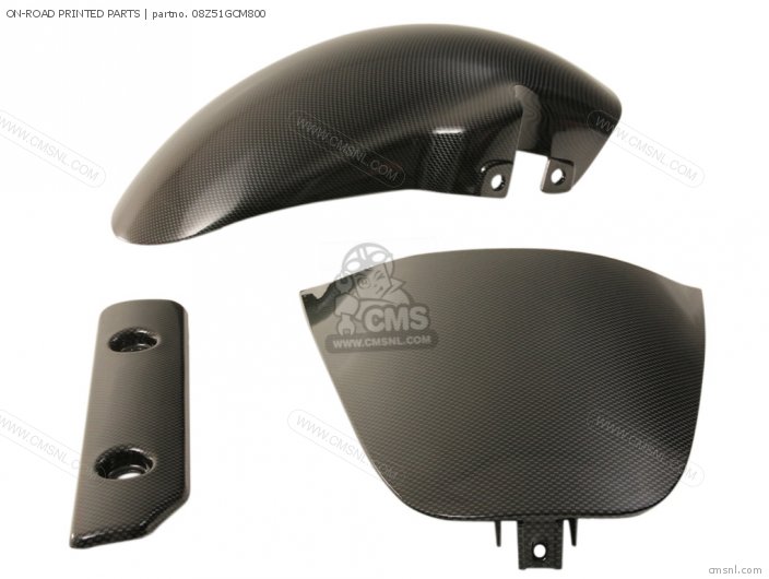 Honda ON-ROAD PRINTED PARTS 08Z51GCM800