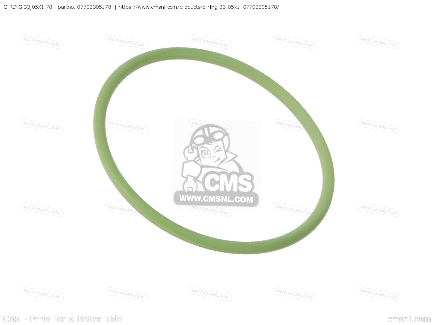 07703305178: O-RING 33,05X1,78 KTM - buy the 07703305178 at CMSNL