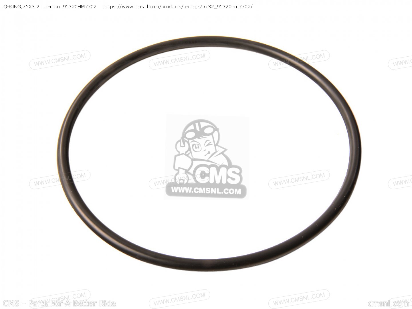 91320HM7702: O-RING,75X3.2 Honda - buy the 91320-HM7-702 at