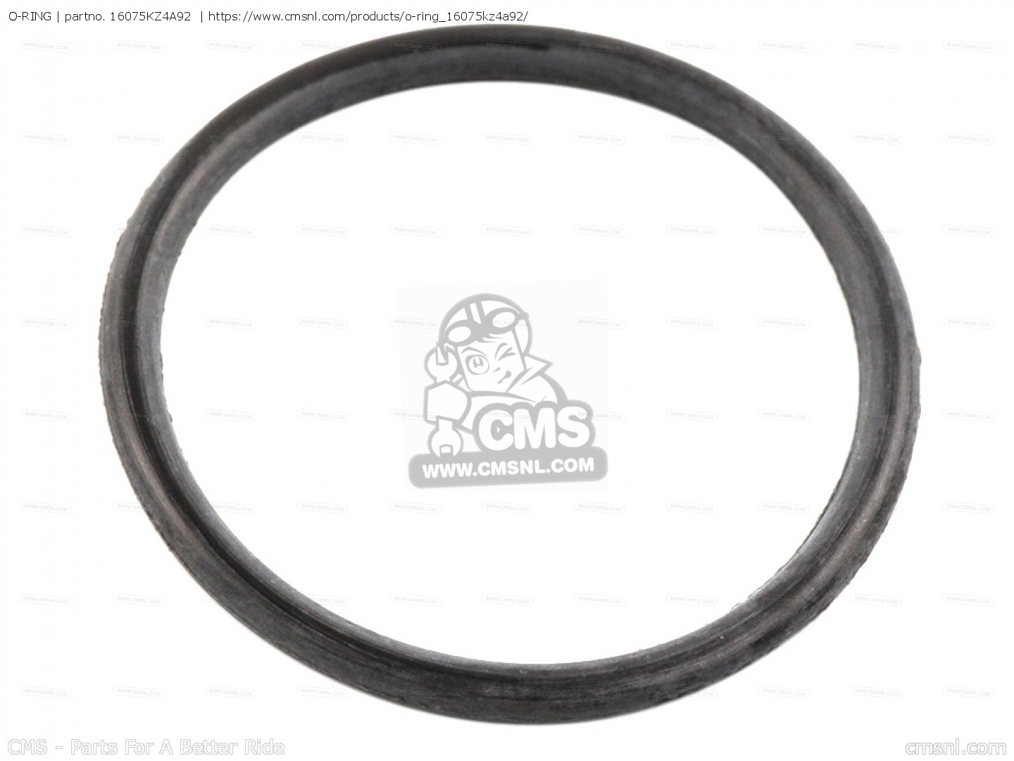 16075KZ4A92: O-RING Honda - buy the 16075-KZ4-A92 at CMSNL
