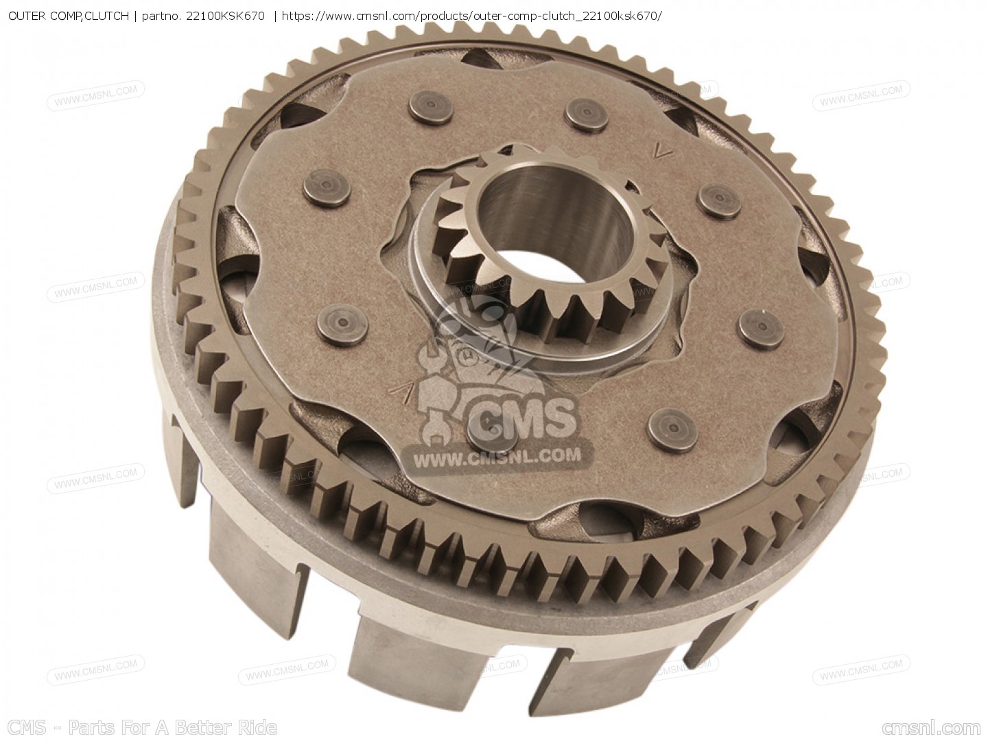 22100KSK670: Outer Comp,clutch Honda - buy the 22100-KSK-670 at CMSNL