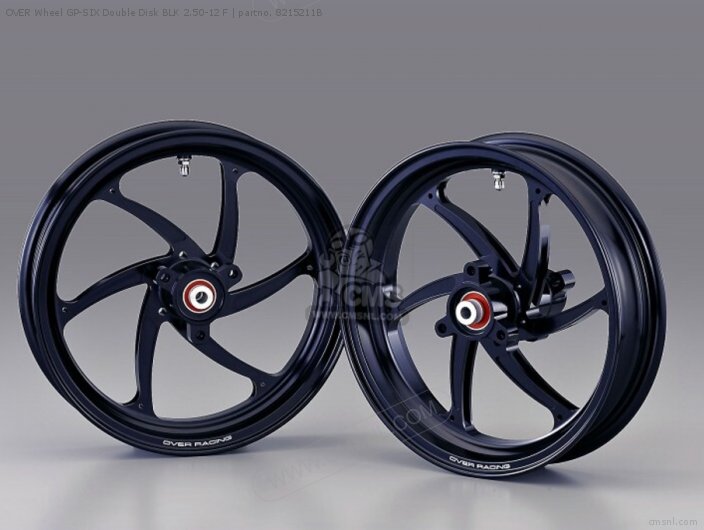 Over Wheel Gp-six Double Disk Blk 2.50-12 F photo