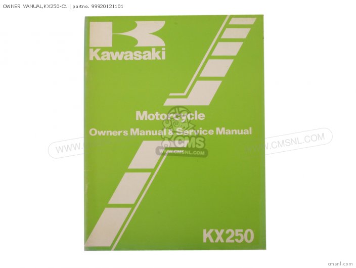 Owner Manual, Kx250-c1 photo