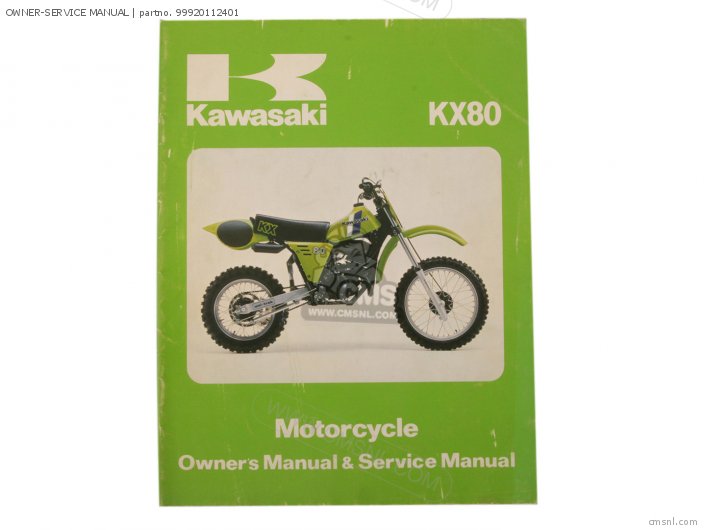 Kawasaki OWNER-SERVICE MANUAL 99920112401