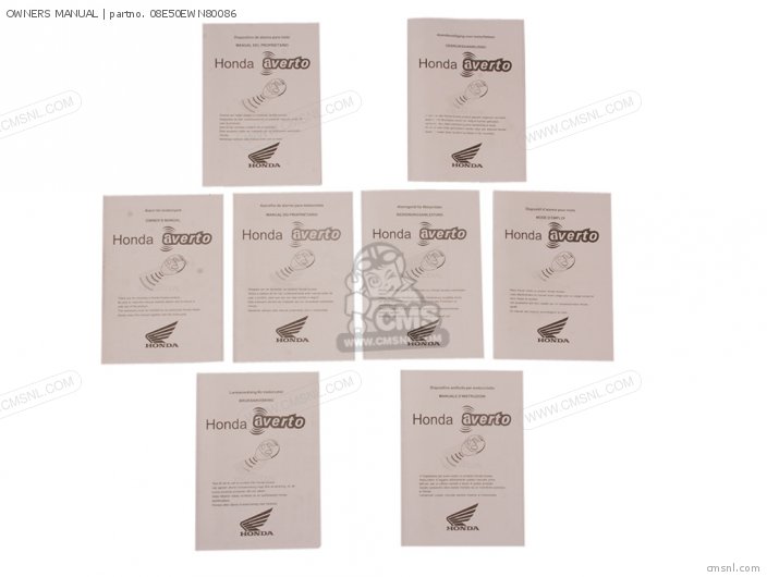 Honda OWNERS MANUAL (8 LAN 08E50EWN80086