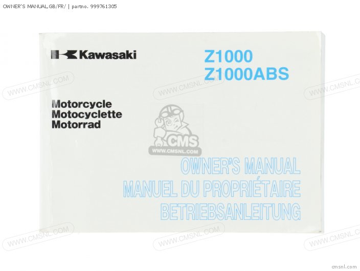 Kawasaki OWNERS MANUAL,GB/FR/ 999761305