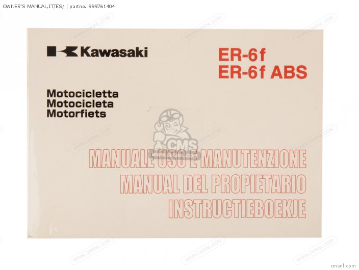 Kawasaki OWNERS MANUAL,IT/ES/ 999761404