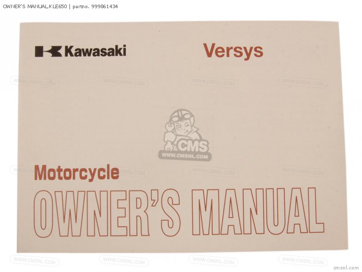Kawasaki OWNER'S MANUAL,KLE650 999861434