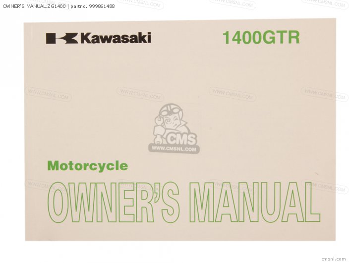Kawasaki OWNER'S MANUAL,ZG1400 999861488