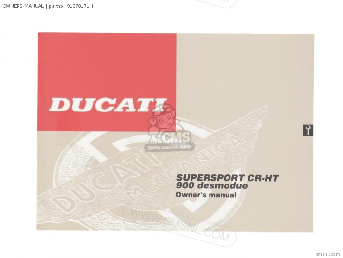 Ducati OWNERS MANUAL 91370171H