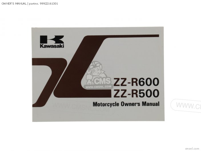 Kawasaki OWNERS MANUAL 99922161301