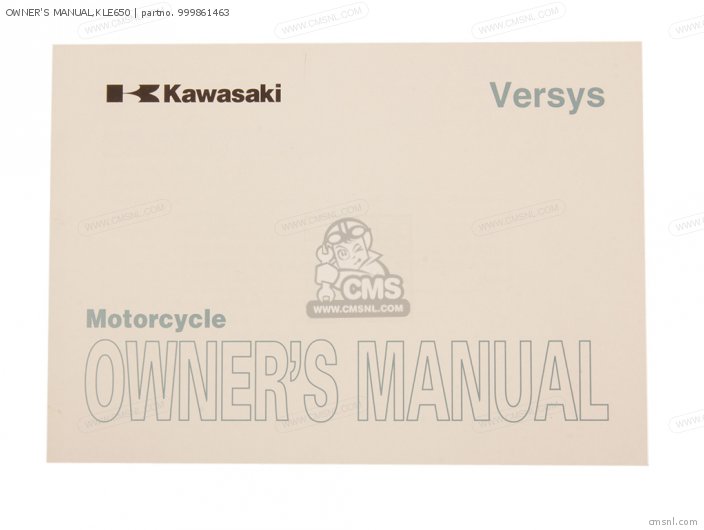 Owner's Manual, Kle650 photo