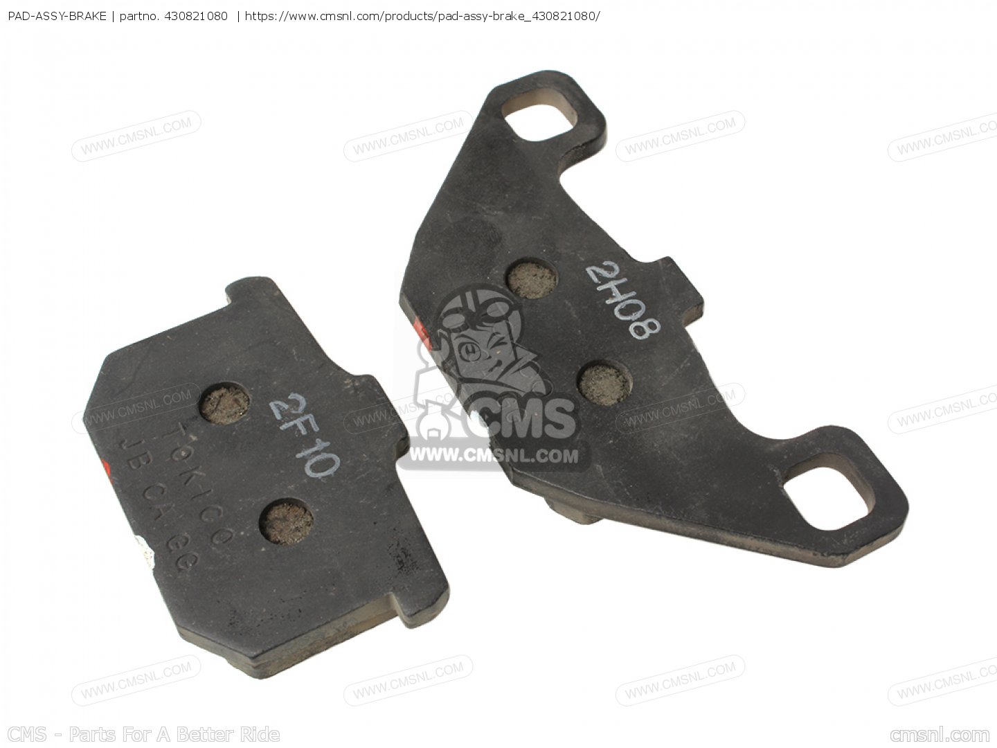 430821080: Pad-assy-brake (nas) Kawasaki - buy the 43082-1080 at CMSNL