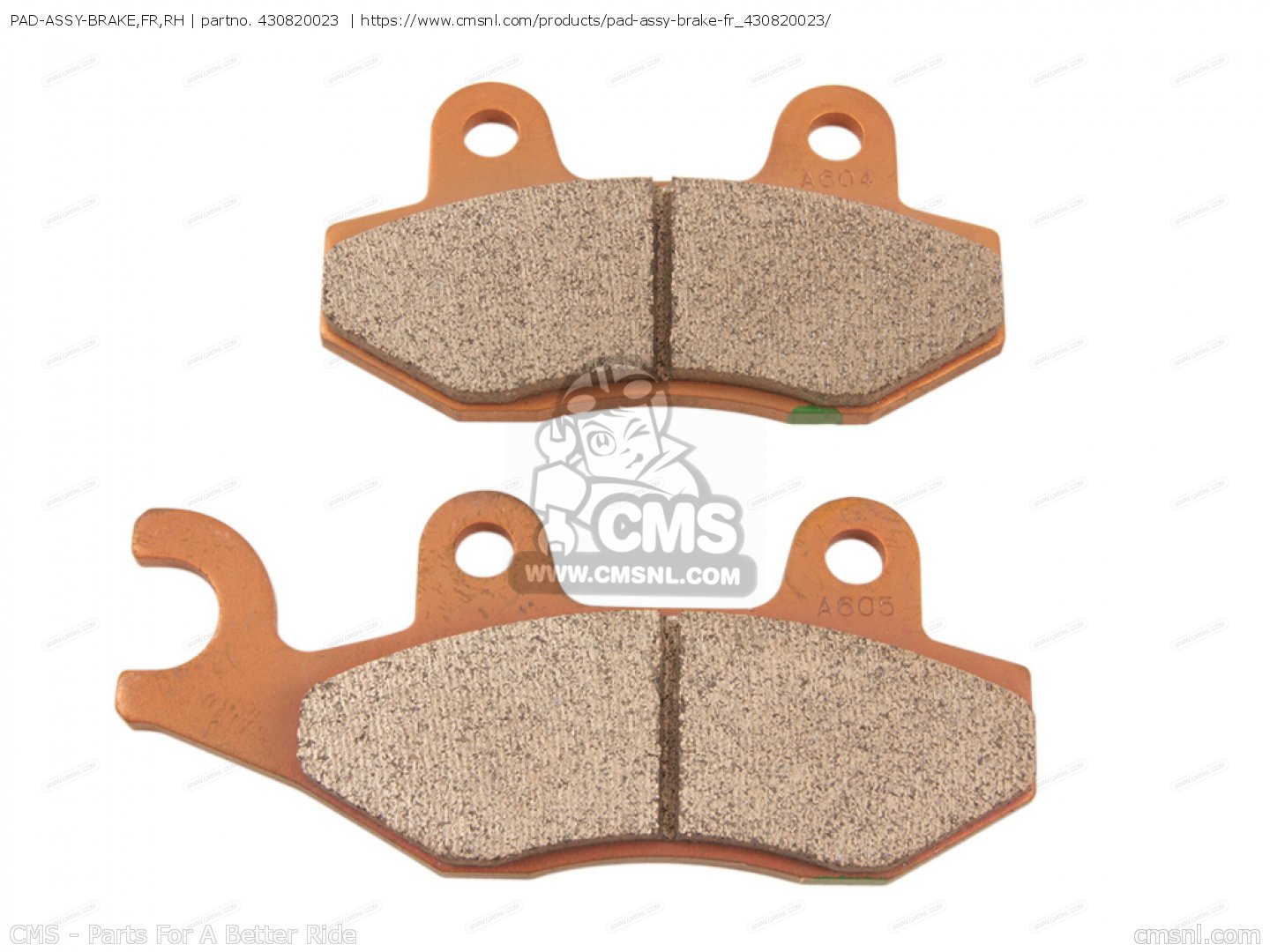 430820023 Padassybrake,fr,rh (nas) Kawasaki buy the 430820023 at