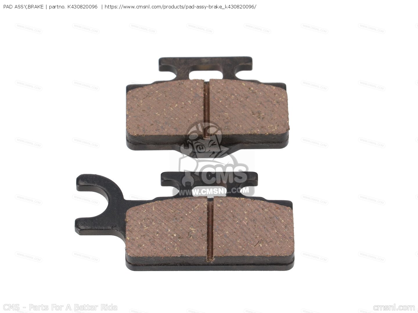 K430820096 Pad Assy,brake Suzuki buy the K430820096 at CMSNL